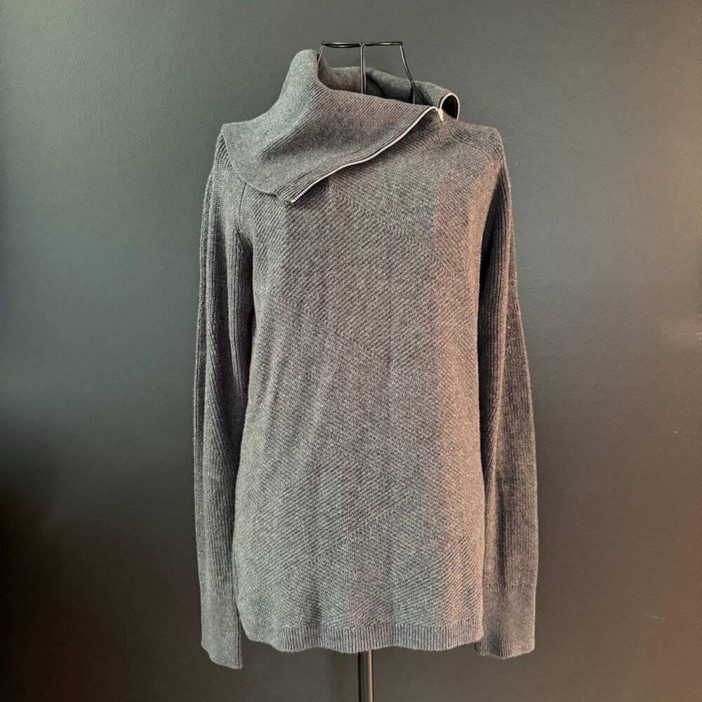 White House Black Market Charcoal Turtleneck Sweater